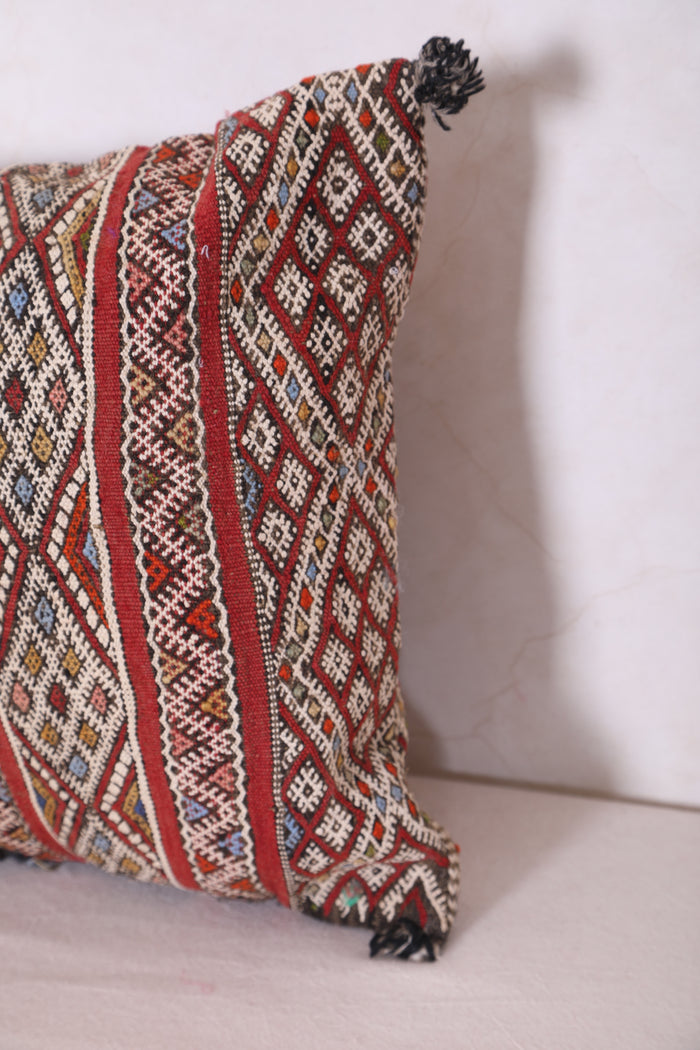 Moroccan cover pillow 16.9 INCHES X 24.8 INCHES - kilim pillow