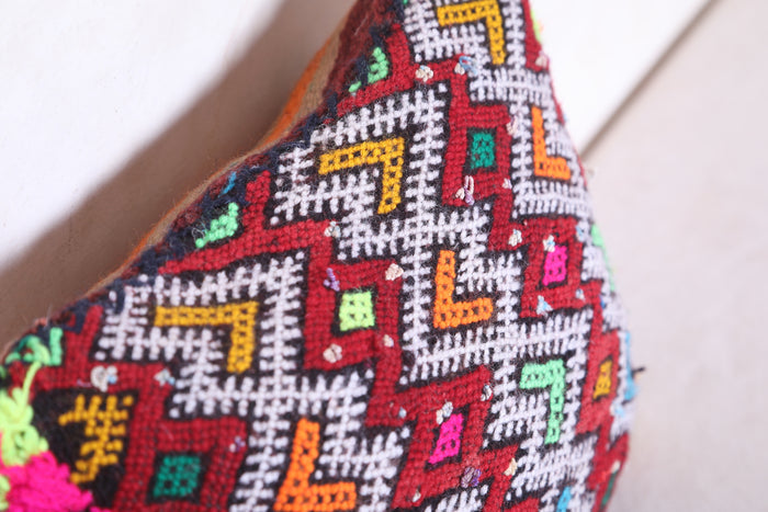 Moroccan handmade kilim pillow 11 INCHES X 12.2 INCHES