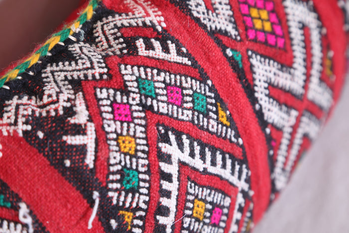 Moroccan handmade kilim pillow 11.4 INCHES X 18.1 INCHES