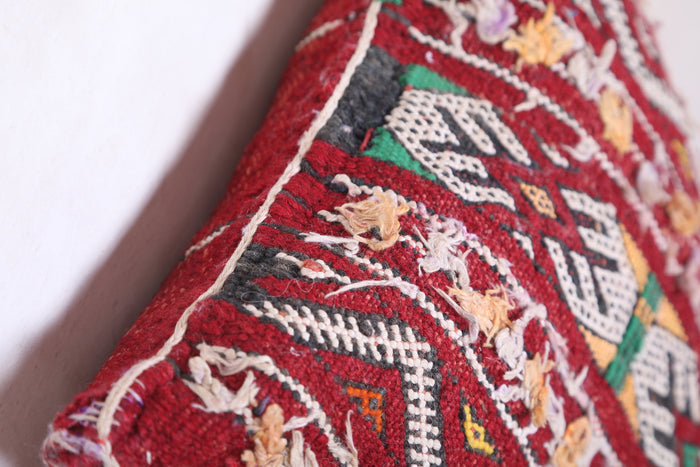 Moroccan handmade kilim pillow 12.9 INCHES X 14.1 INCHES