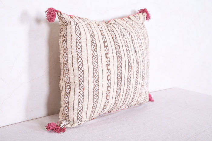 Moroccan handmade kilim pillow 15.3 INCHES X 17.7 INCHES