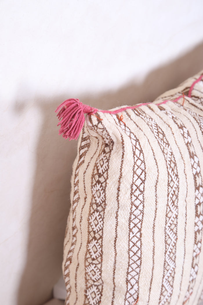 Moroccan handmade kilim pillow 15.3 INCHES X 17.7 INCHES