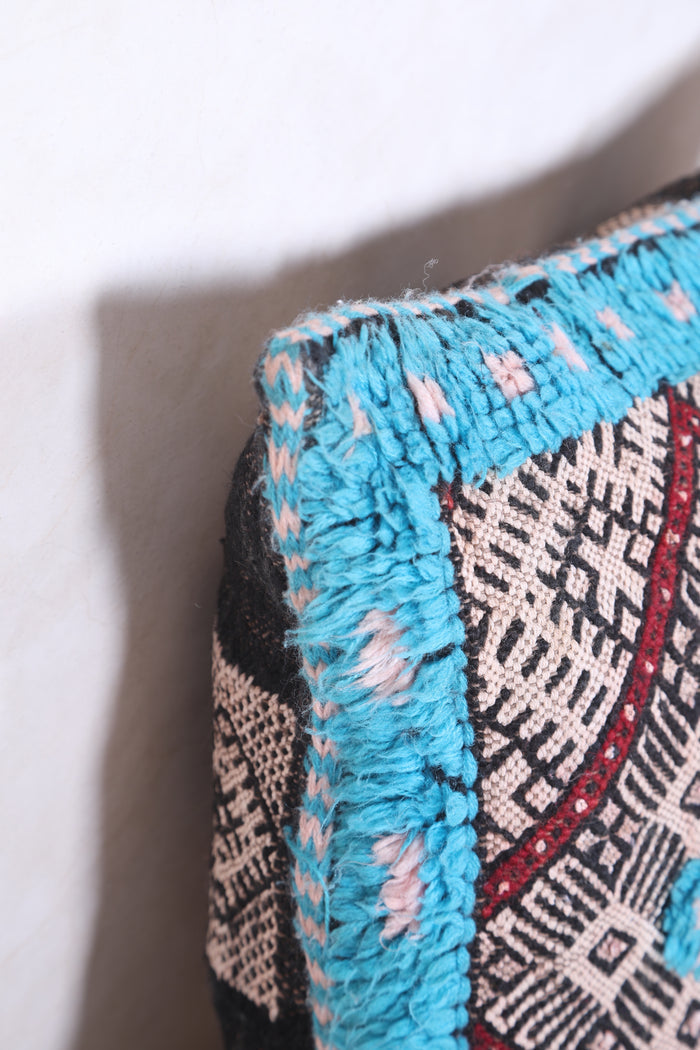 Moroccan handmade kilim pillow 16.1 INCHES X 17.3 INCHES - kilim pillow