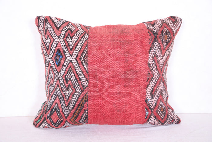 Moroccan handmade kilim pillow 16.1 INCHES X 19.2 INCHES