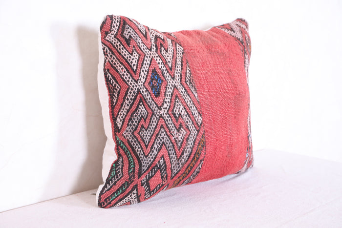 Moroccan handmade kilim pillow 16.1 INCHES X 19.2 INCHES