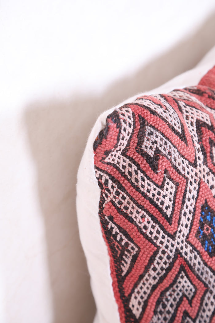 Moroccan handmade kilim pillow 16.1 INCHES X 19.2 INCHES