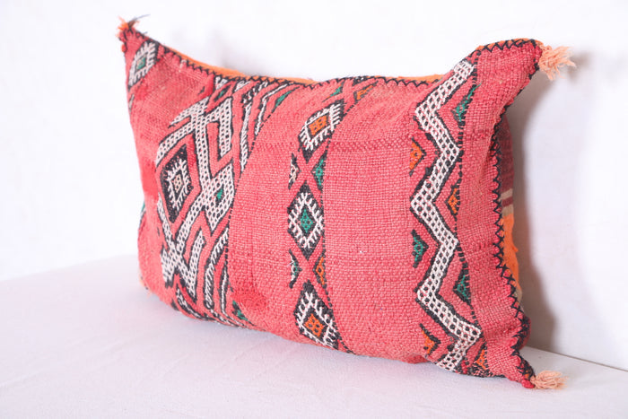 Moroccan handmade kilim pillow 16.1 INCHES X 24.8 INCHES