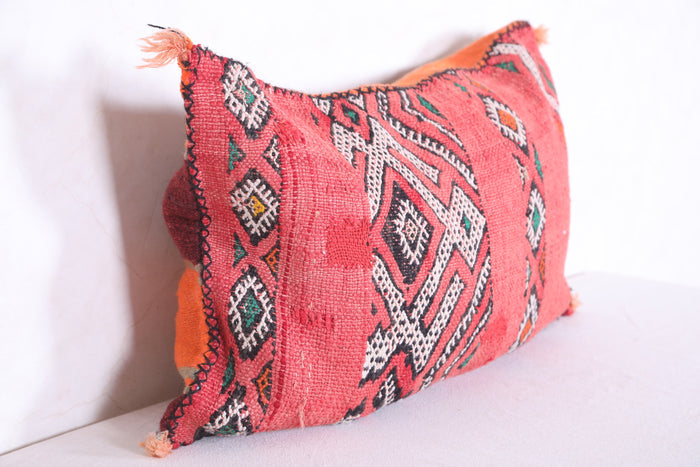 Moroccan handmade kilim pillow 16.1 INCHES X 24.8 INCHES