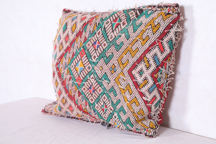 Moroccan handmade kilim pillow 18.1 INCHES X 21.2 INCHES - kilim pillow
