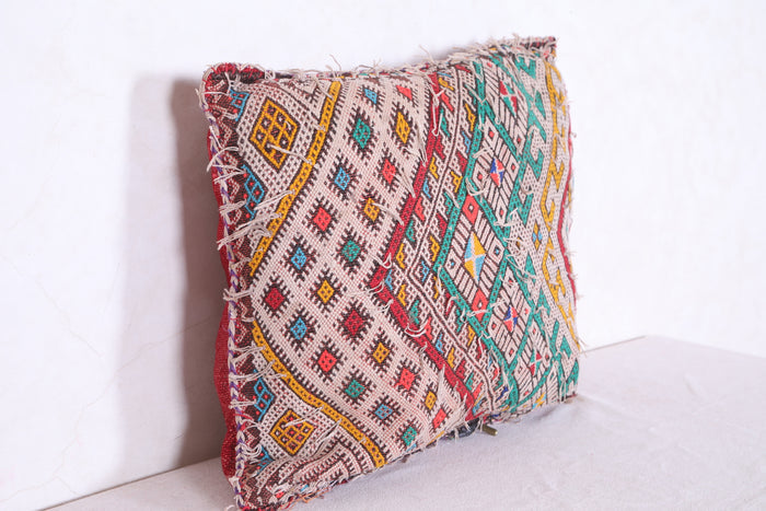 Moroccan handmade kilim pillow 18.1 INCHES X 21.2 INCHES - kilim pillow
