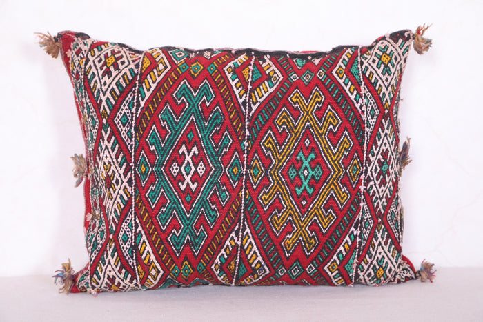 Moroccan pillow 14.9 INCHES X 18.5 INCHES - kilim pillow