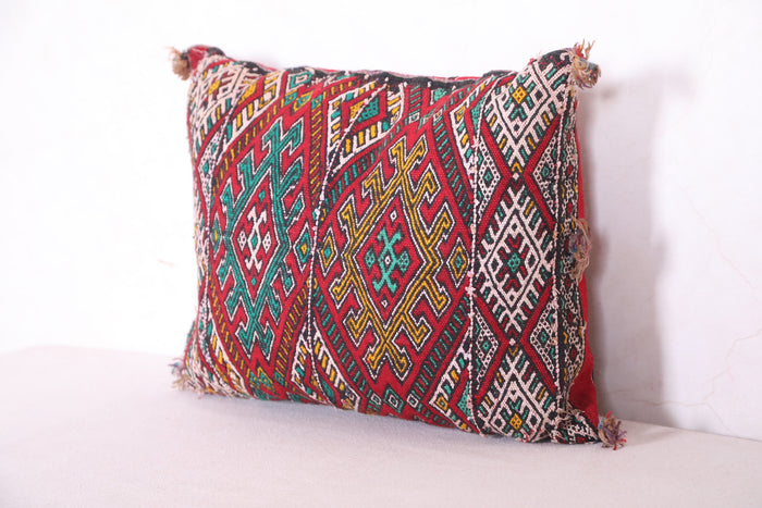 Moroccan pillow 14.9 INCHES X 18.5 INCHES - kilim pillow