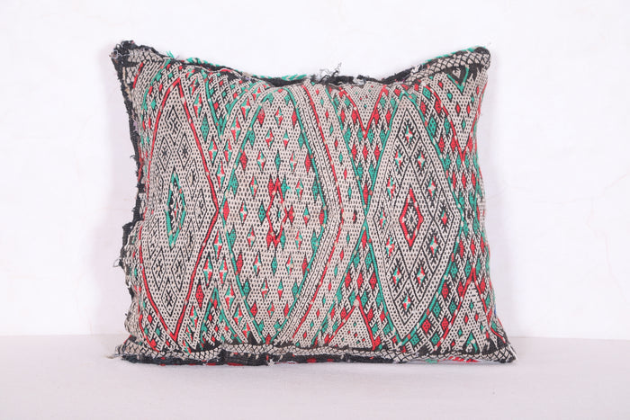 Moroccan pillow 15.3 INCHES X 18.1 INCHES - kilim pillow