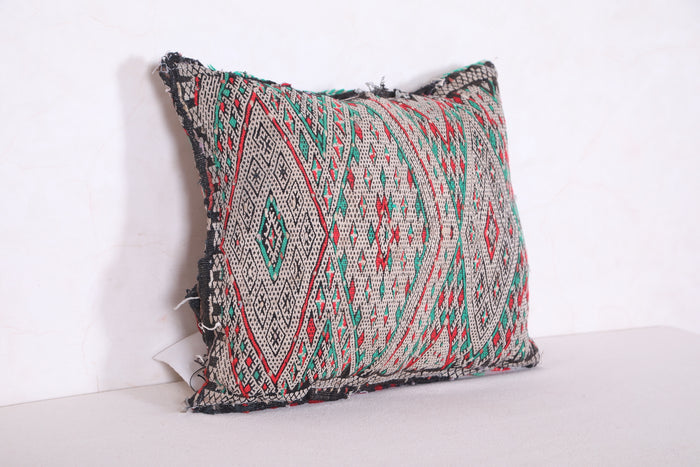 Moroccan pillow 15.3 INCHES X 18.1 INCHES - kilim pillow