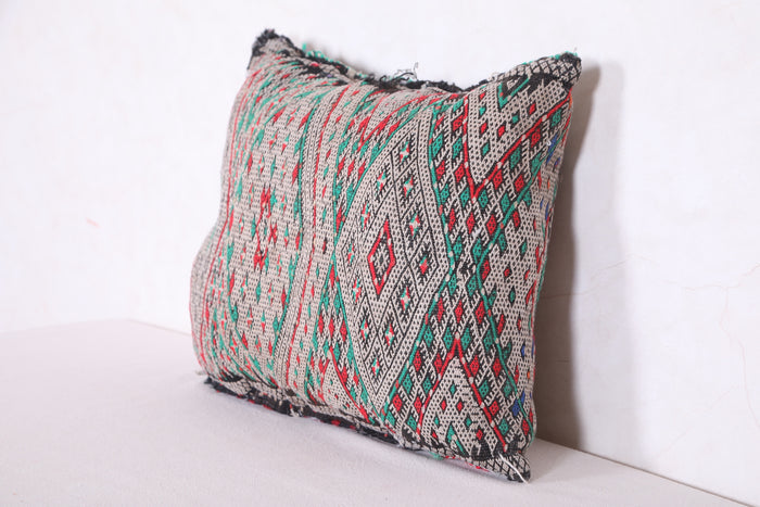 Moroccan pillow 15.3 INCHES X 18.1 INCHES - kilim pillow