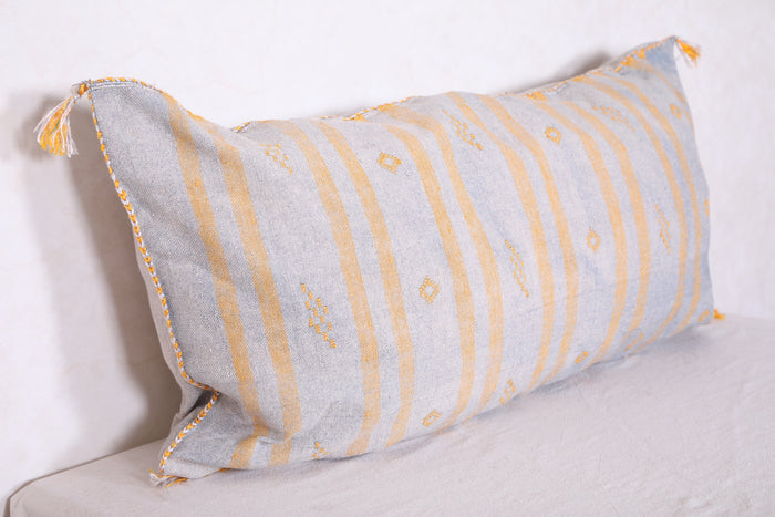 Moroccan pillow 19.6 INCHES X 37 INCHES - kilim pillow