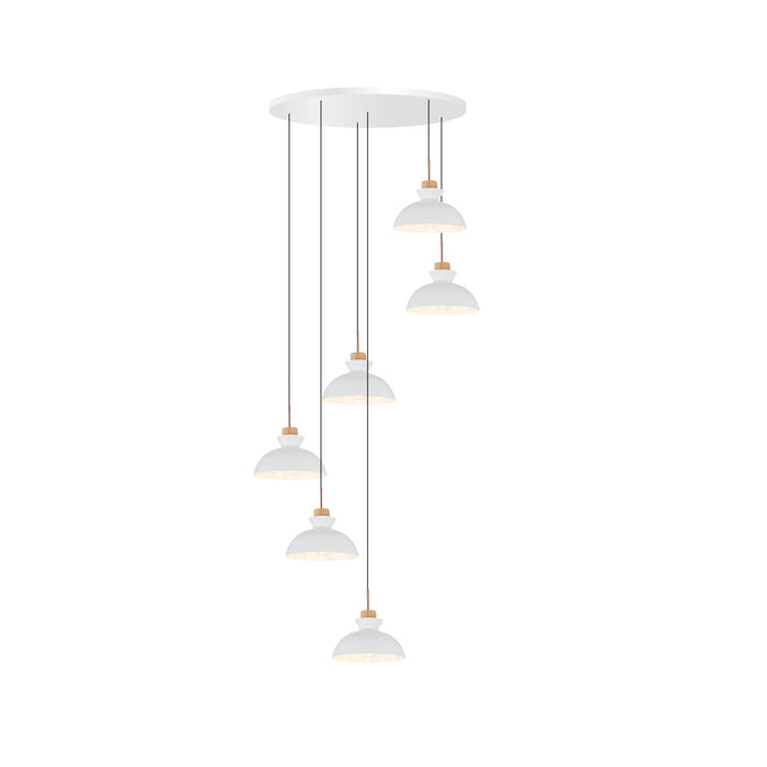 Multi-drop Round 6 Head White (Q419) – lighting accessory | LAMP & LIGHT - Design forward Decorative lamp , Downlights, pendant lamp , striplights