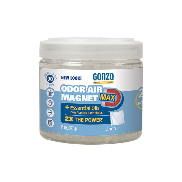 Natural Magic Gonzo Odor Air Magnet Max - Linen (with essential oil) 14Oz