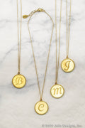 Nestle Uppercase Monogram Medallion Necklace
