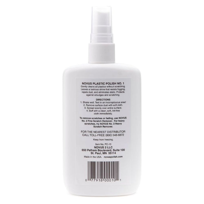 Novus 7020 Plastic Clean & Shine #1, 8 Ounce Bottle