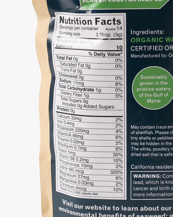 Ocean's Balance, Organic Whole Leaf Wakame - 1.5oz
