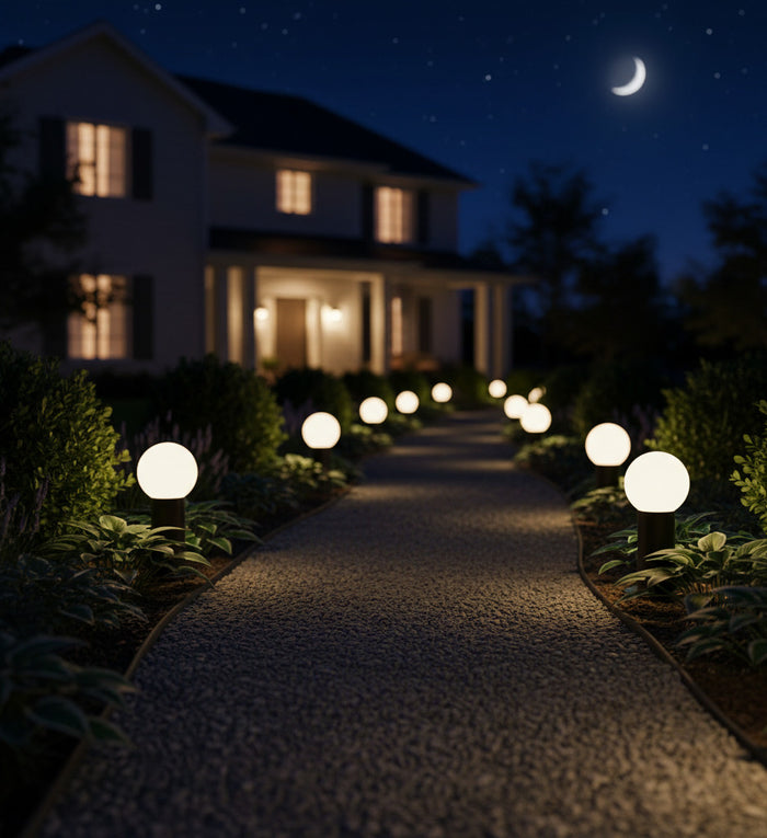 Outdoor Lamp GLOBE X48 – outdoor architectural light, view 4 | LAMP & LIGHT - Design forward Decorative lamp , Downlights, pendant lamp , striplights