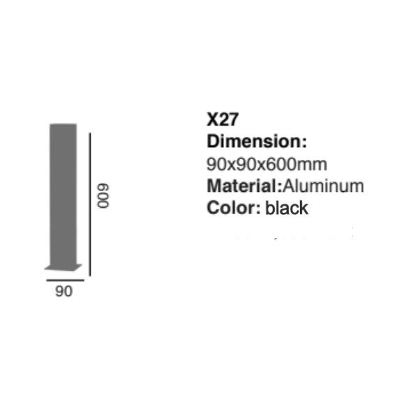 Outdoor Bollard Lamp X27