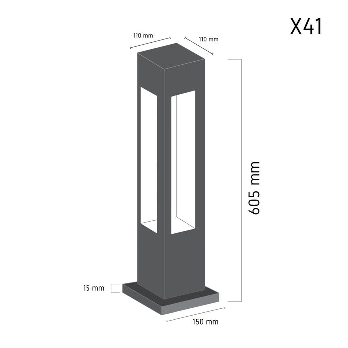 Outdoor Bollard Lamp X41