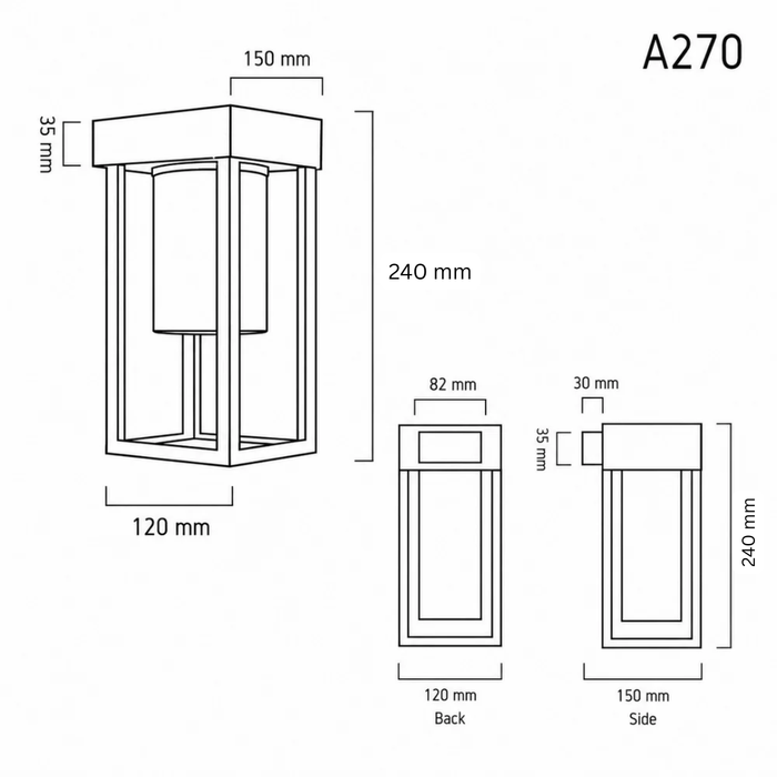 Outdoor Wall Lamp JAROQ A270