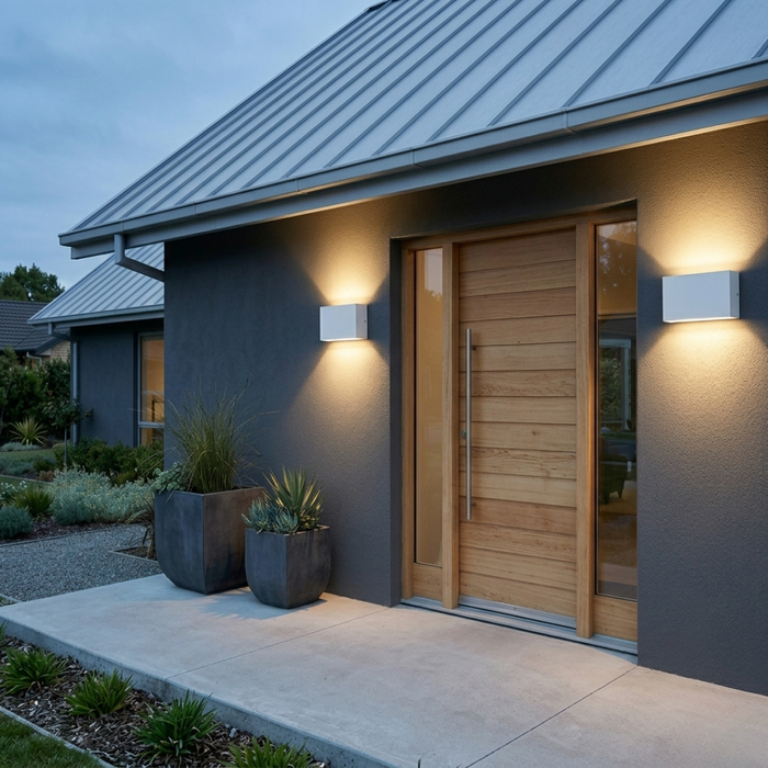 Outdoor Wall Lamp RECTA A347 LED – outdoor wall light, view 2 | LAMP & LIGHT - Design forward Decorative lamp , Downlights, pendant lamp , striplights