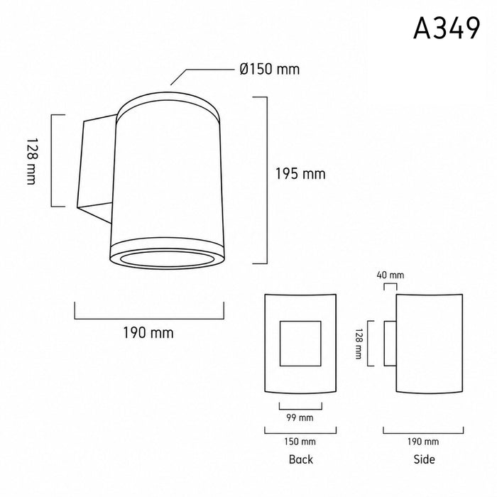 Outdoor Wall Lamp URBAN A349