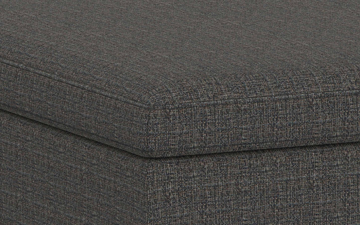 Ebony Tweed Style Fabric | Owen Coffee Table Ottoman with Storage