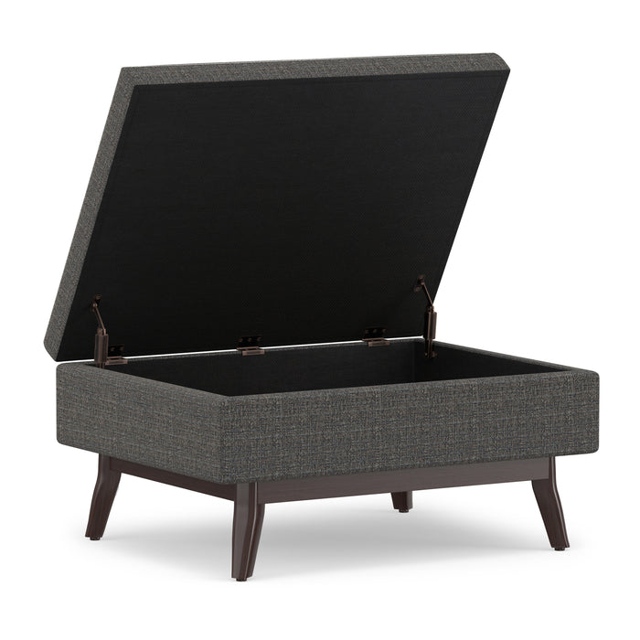Ebony Tweed Style Fabric | Owen Coffee Table Ottoman in Tweed