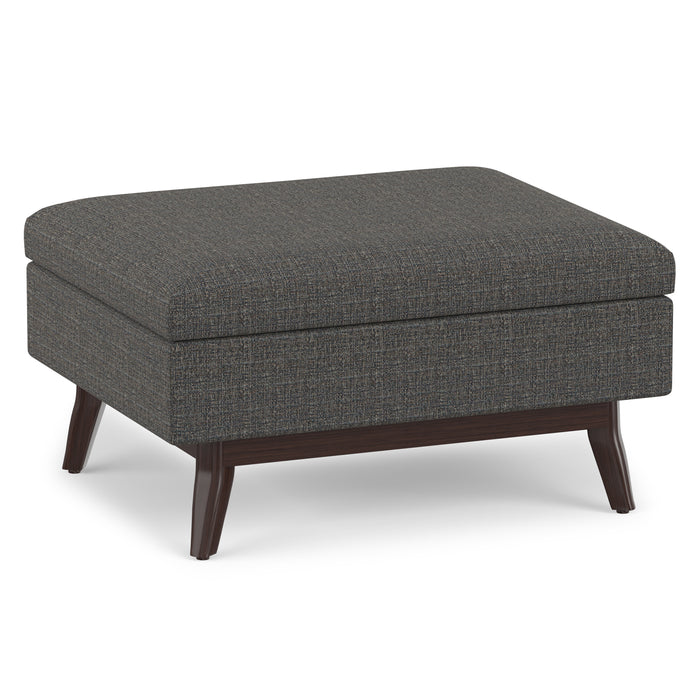 Ebony Tweed Style Fabric | Owen Coffee Table Ottoman in Tweed