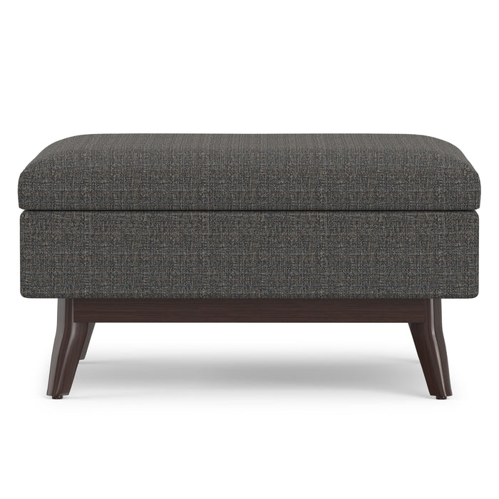 Ebony Tweed Style Fabric | Owen Coffee Table Ottoman in Tweed