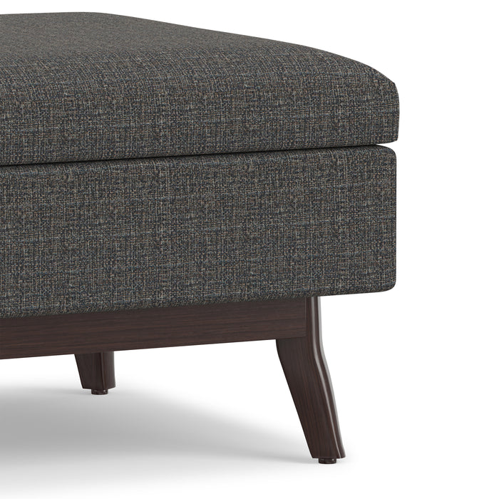 Ebony Tweed Style Fabric | Owen Coffee Table Ottoman in Tweed
