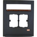 Front panel complete assembly A5045/RP with dark finish and wood trim accent isolated on white background