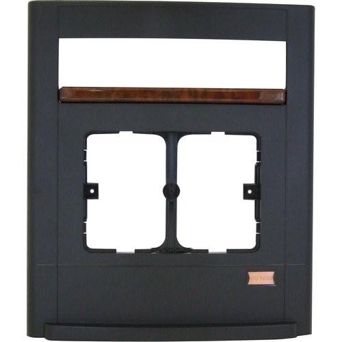 Front panel complete assembly A5045/RP with dark finish and wood trim accent isolated on white background