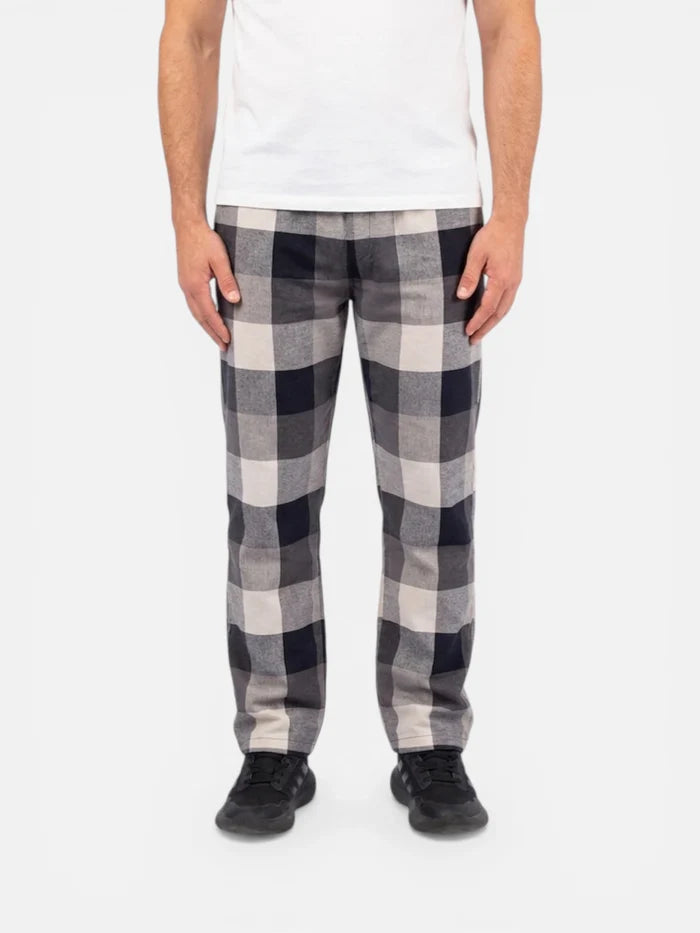 Pantalon Elepants 272 Poplin Negro Gris Blanco