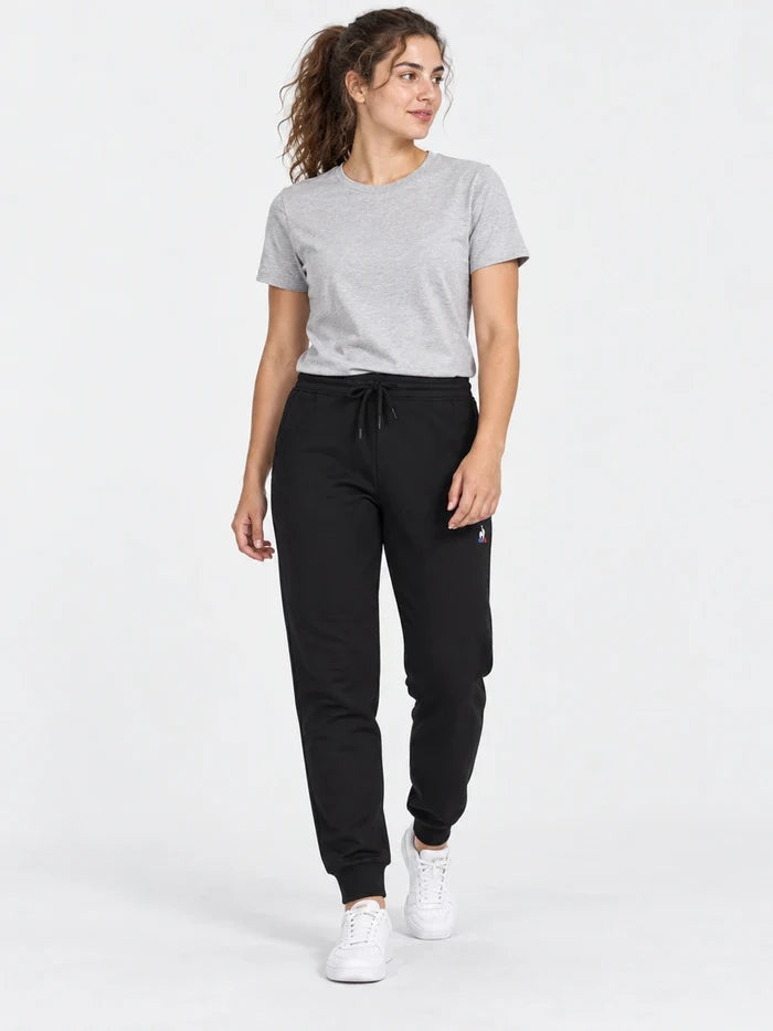 Pantalon Le Coq Sportif Ess Regular Pant Negro — vista principal
