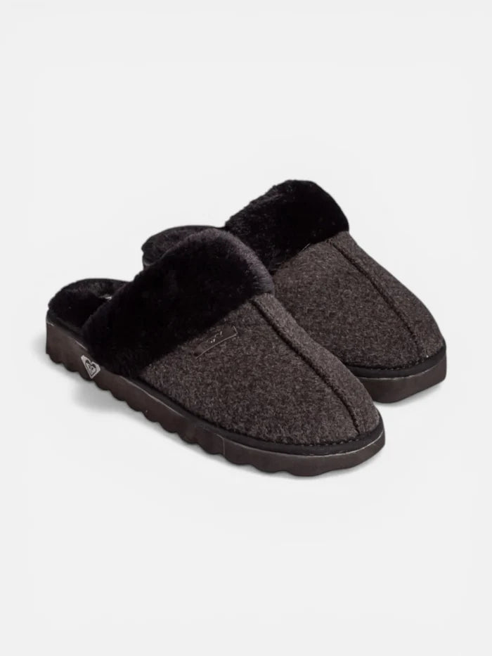 Pantuflas Roxy Malmo Gris Negro