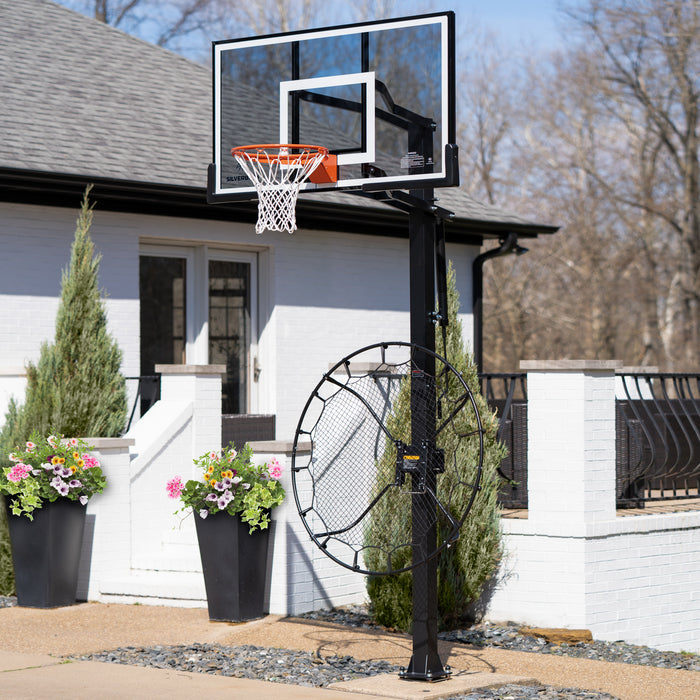Silverback Multi Sport Training Rebound Passback Net Basketball Goal Accessories - basketball net rebounder