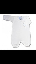 Paty Romper-173 White with Blue-Newborn