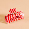 Peppermint Stripes-Claw Clip