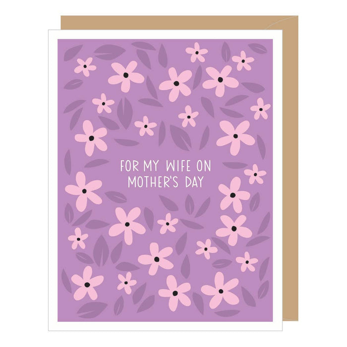 PERIWINKLE WIFE MOTHER'S DAY CARD