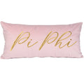 Pi Phi Sorority Velvet Lumbar Pillow
