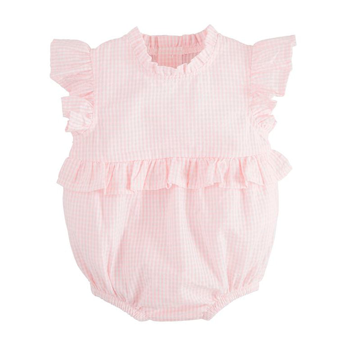 Pink Gingham Ruffle Bubble