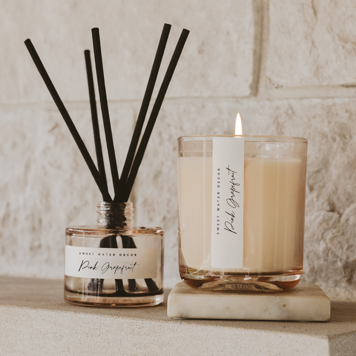 Pink Grapefruit 12 oz Candle - Home Decor & Gifts