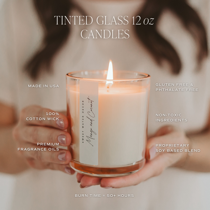 Pink Grapefruit 12 oz Candle - Home Decor & Gifts
