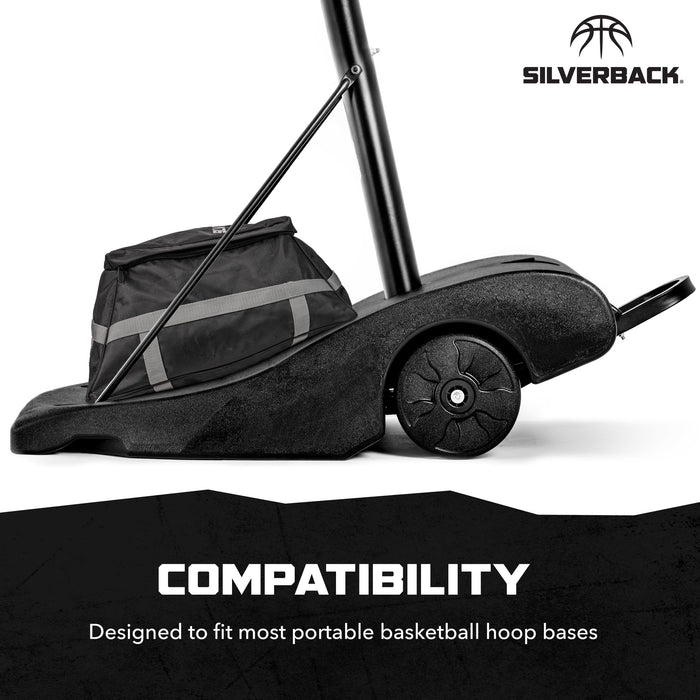 designed to fit most portable basketball hoops